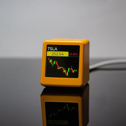 GeekMagic NerdMiner Cryptocurrency & Stock Tracker — Bitcoin, Futures, Currency Exchange Rates, Weather & Time Display