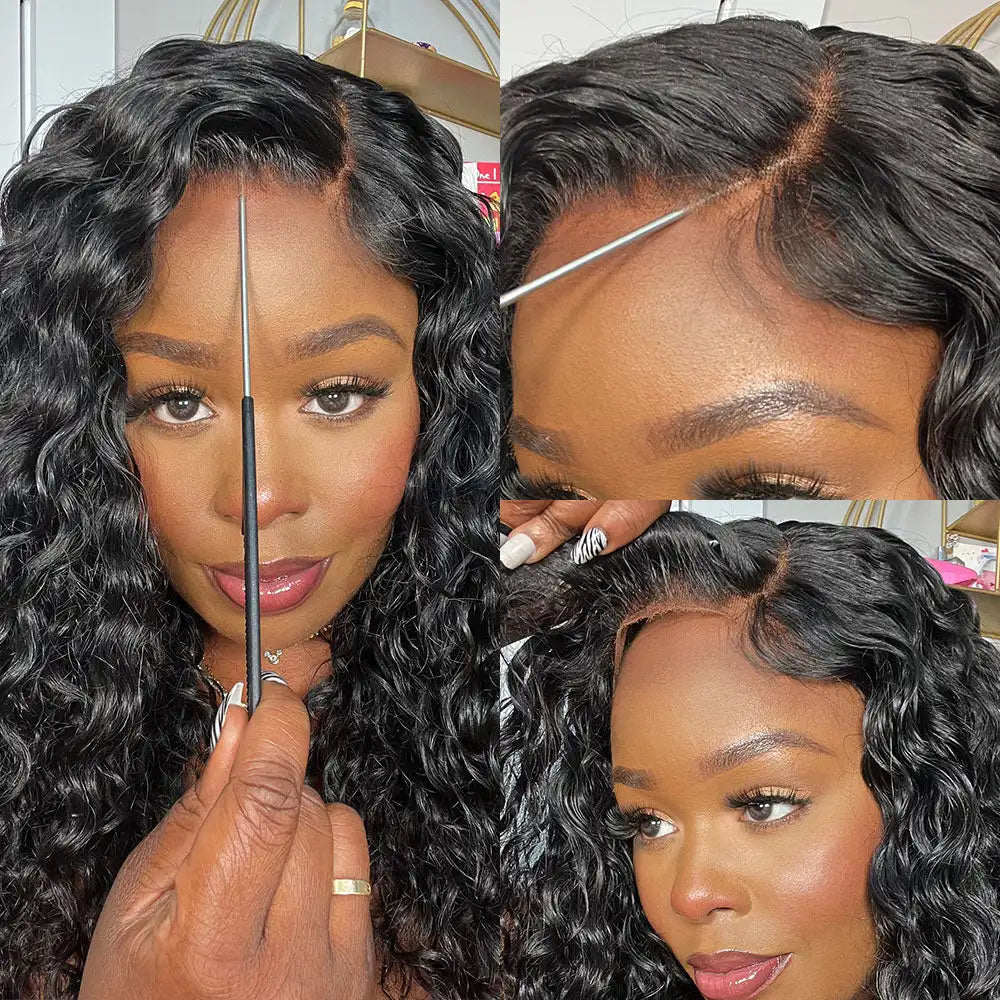 250% Density 360 HD Full Lace Glueless Wig – 30 Inch Deep Water Wave Frontal Human Hair Wig
