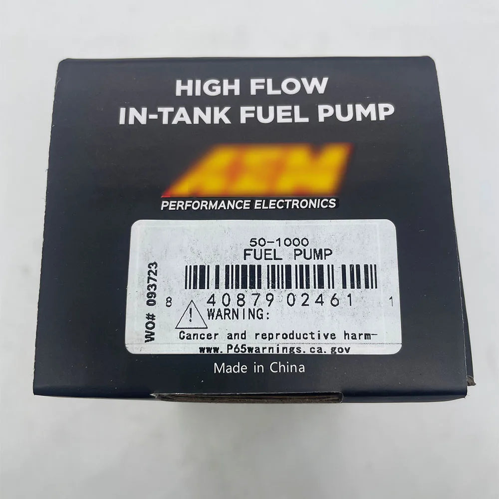 Universal AEM 50-1000 340LPH High Flow In-Tank EFI Fuel Pump – Strainer & Install Kit, Compatible with Walbro GSS342 50-1210