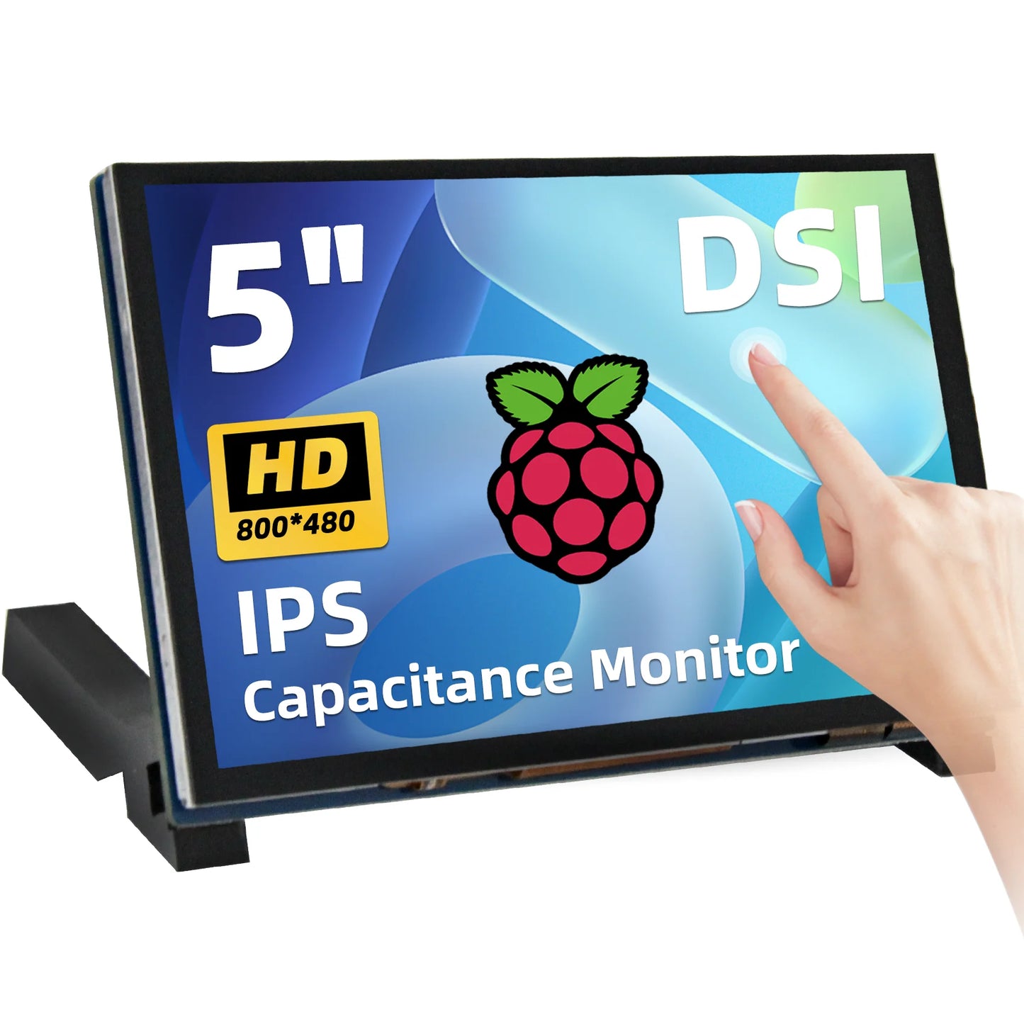 PistBit 4.3/5/7 Inch DSI Touch Screen LCD Monitor – Portable Capacitive Display 800x480 for Raspberry Pi 5/4/3/3B+