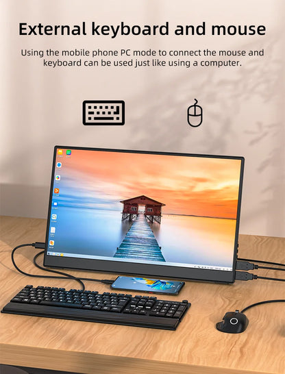 JSHIX 11.6/14/15.6 Inch Portable Monitor — 1080P Full HD IPS Second Screen for Gaming, Laptop, Phone, Switch & Xbox