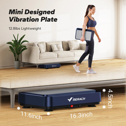 MERACH Vibration Plate Exercise Machine – Lymphatic Drainage, Pain Relief, Sleep Aid, Fat Burning & Weight Loss Vibration Plate