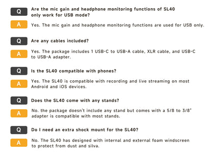 FDUCE SL40+ USB/XLR Dynamic Microphone Kit – Built-in Headset Output, Sound Insulation & Arm Stand for PC, PS5/4, Mixer
