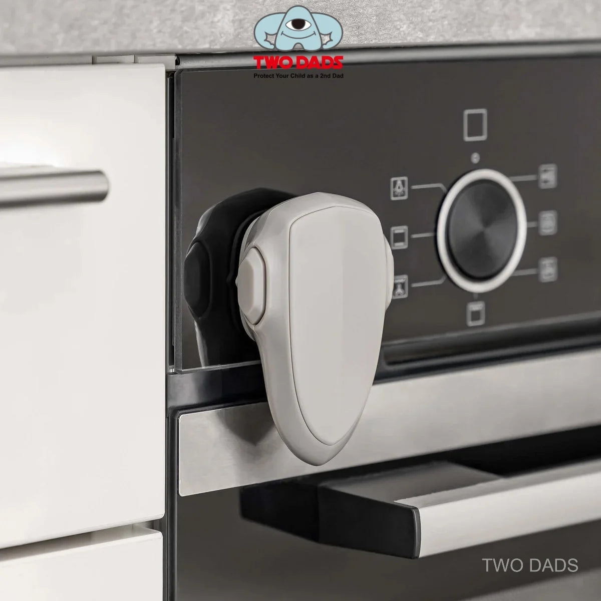 Child Safety Oven Lock - Heat-Resistant Baby Proof Adhesive Lock for Oven, Cabinet & Drawer Protection