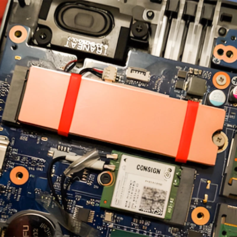 LDPCSJ M.2 NVME SSD Heatsink with Nano Thermal Pads - Copper Cooling for M2 2280 Laptop SSD