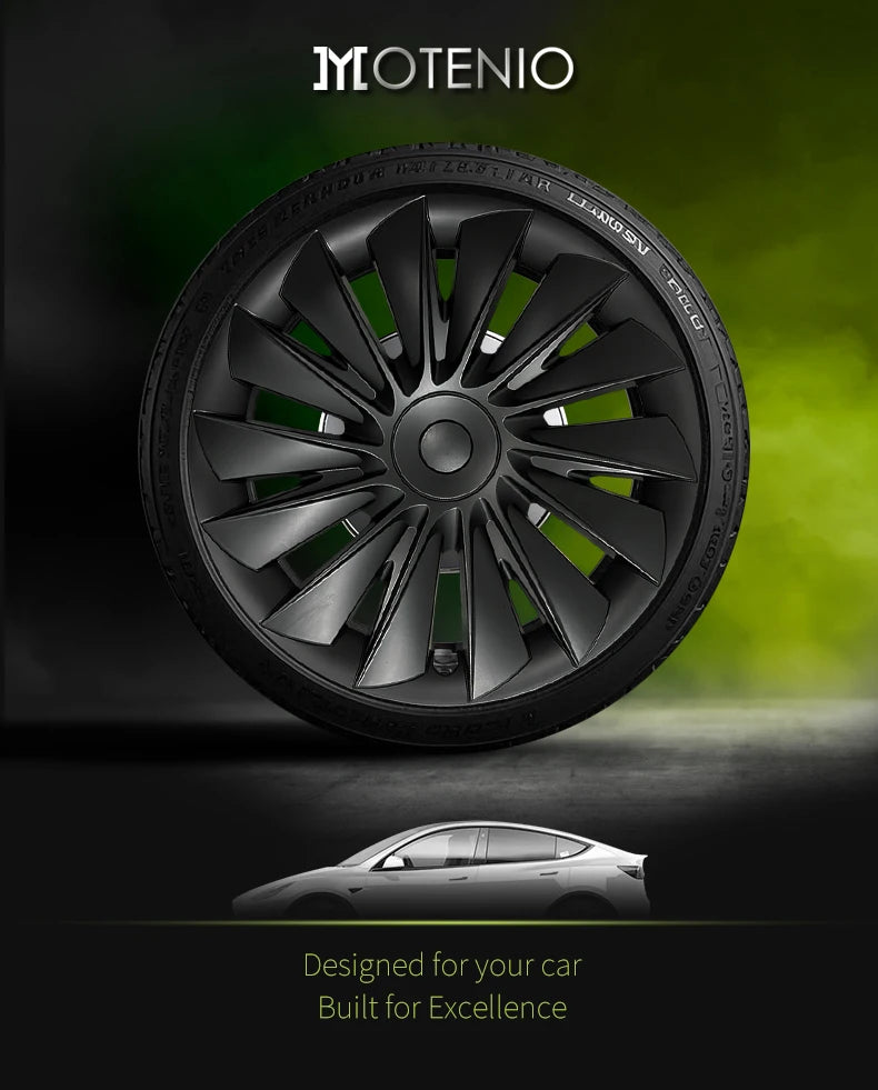 Tesla Model Y 2020–2024 19" Full Coverage Blade Wheel Hubcap – Car Accessories