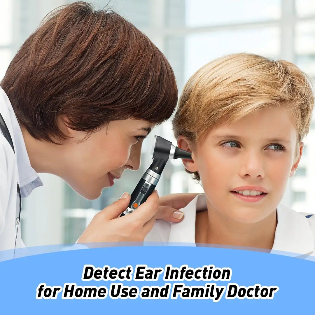 Otoscope Ear Scope - 3X Magnifying Lens with LED Light for Ear Inspection & Pocket Ear Checker for Kids, Adults & Pets