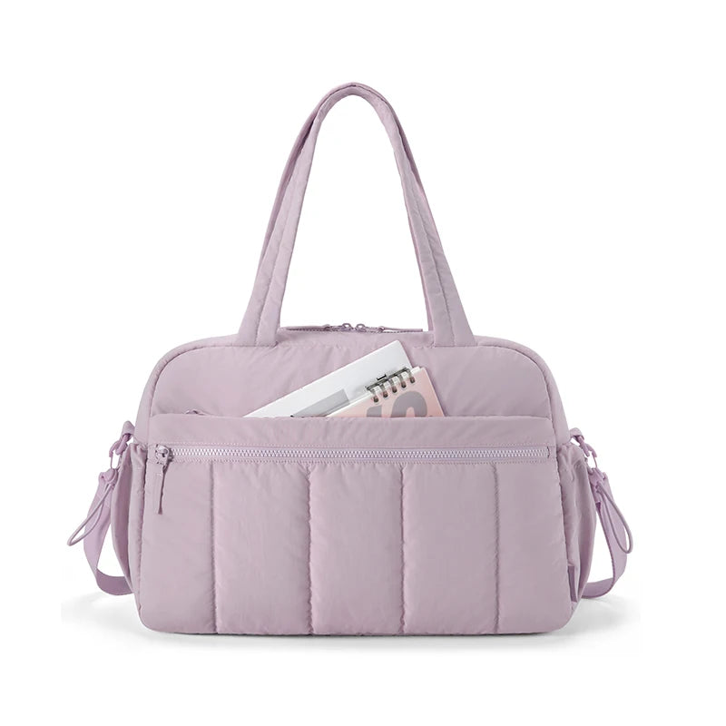 BAGSMART Travel Duffel Gym Bag for Women – Waterproof Carry-On Weekender with Wet Pocket & Cabin Luggage