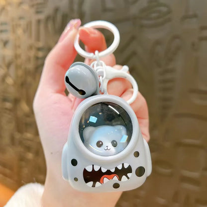Cute Bear Night Light Keychain - Kawaii Bag Charm with Mini LED Atmosphere Light