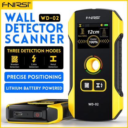 FNIRSI WD-01/WD-02 Wall Scanner & Metal Detector - AC Wire, Metal, Wood Stud & Cable Finder