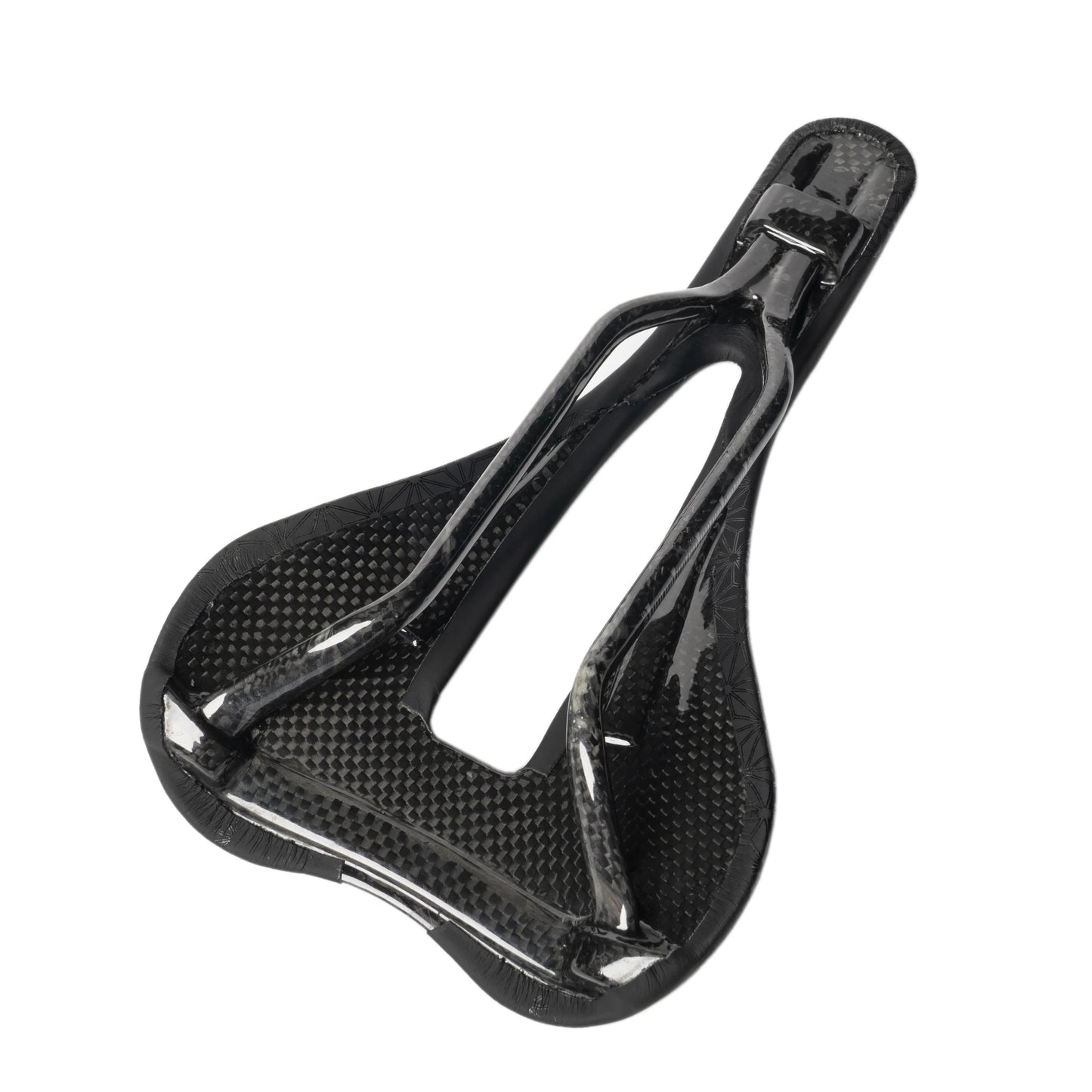 Ultra Light 7D MAX Carbon Saddle - MIXED Design for Road Bike - 140MM Bicycle Seat, Only 108G - Premium Cycling Parts