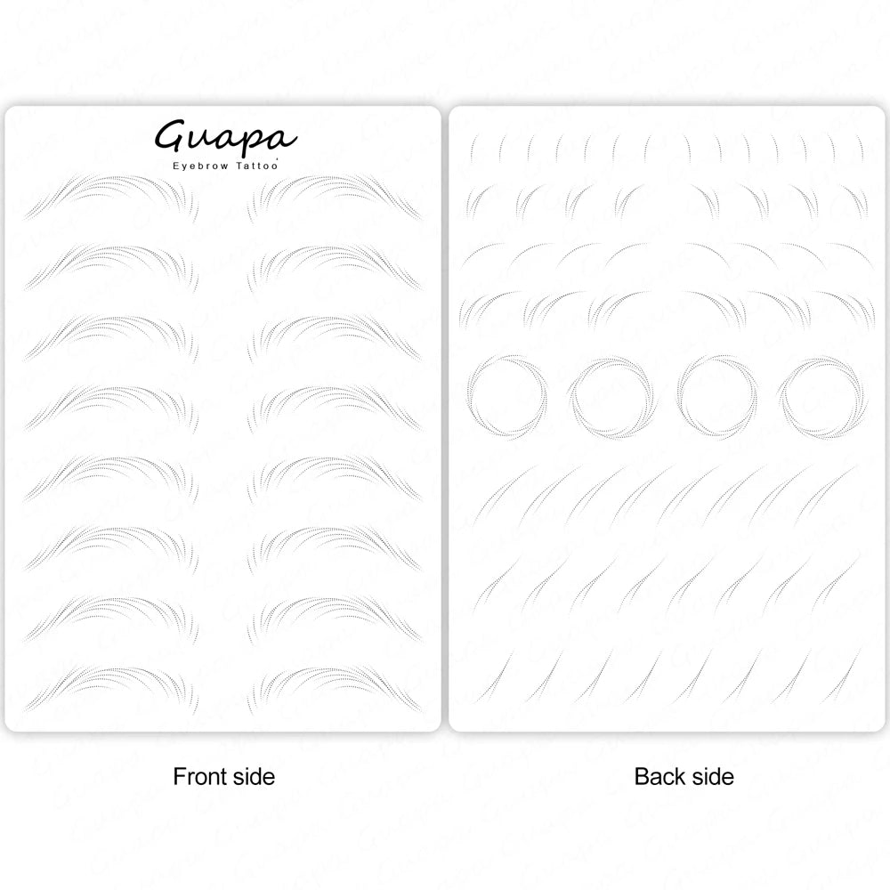 Microblading Practice Skin Sheets — Eyebrow Segment Tip Joint Texture for Semi-Permanent Makeup Training