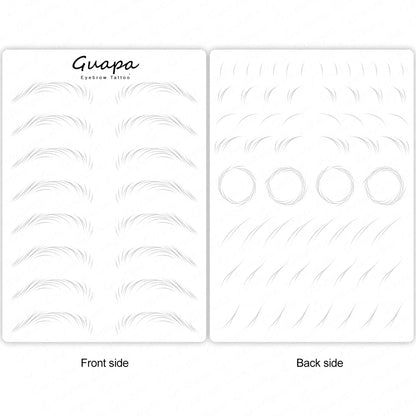 Microblading Practice Skin Sheets — Eyebrow Segment Tip Joint Texture for Semi-Permanent Makeup Training