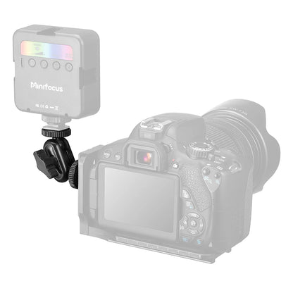 Double Ball Heads Magic Arm with 15mm Ball, 360° Rotation, 1/4'' Screw Extend Mount for GoPro, DSLR, Camera, Monitor, Video Light, Mic, Tripod