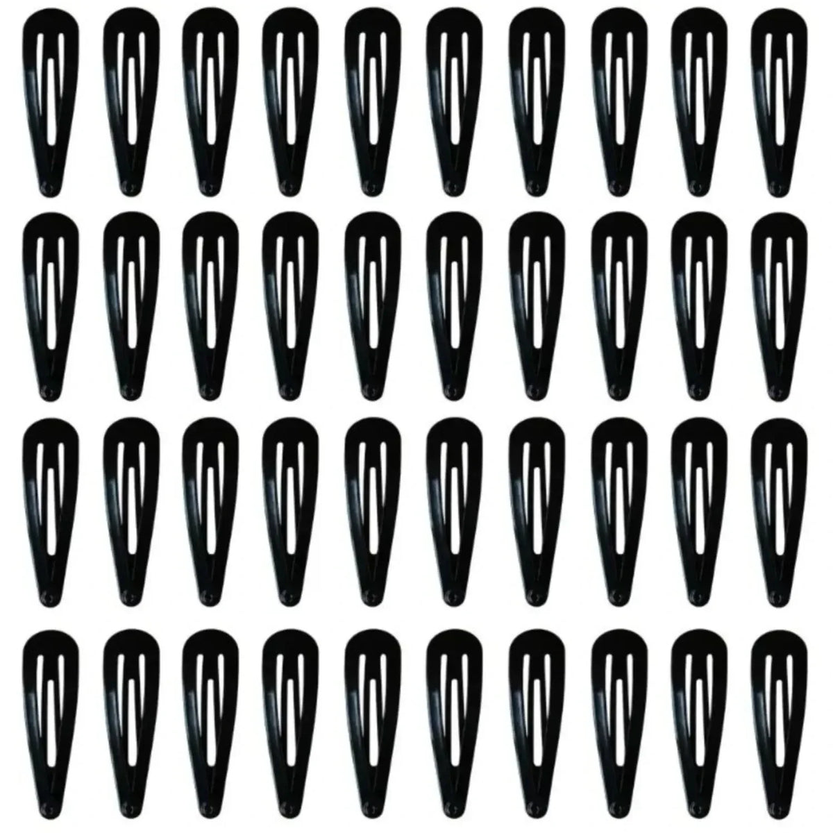 50-Piece Candy Color Snap Hair Clips - 2-Inch Glossy Non-Slip Metal Barrettes for Baby Girls and Toddlers