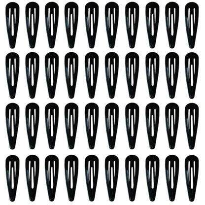 50-Piece Candy Color Snap Hair Clips - 2-Inch Glossy Non-Slip Metal Barrettes for Baby Girls and Toddlers