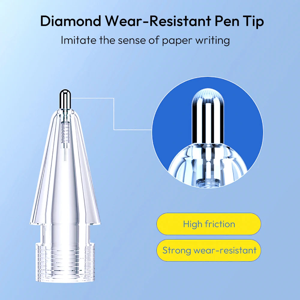 Replacement Tips for Apple Pencil 1st/2nd Gen – Upgraded Durable Nibs for iPad Pro Pencil