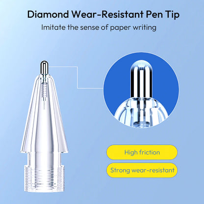 Replacement Tips for Apple Pencil 1st/2nd Gen – Upgraded Durable Nibs for iPad Pro Pencil