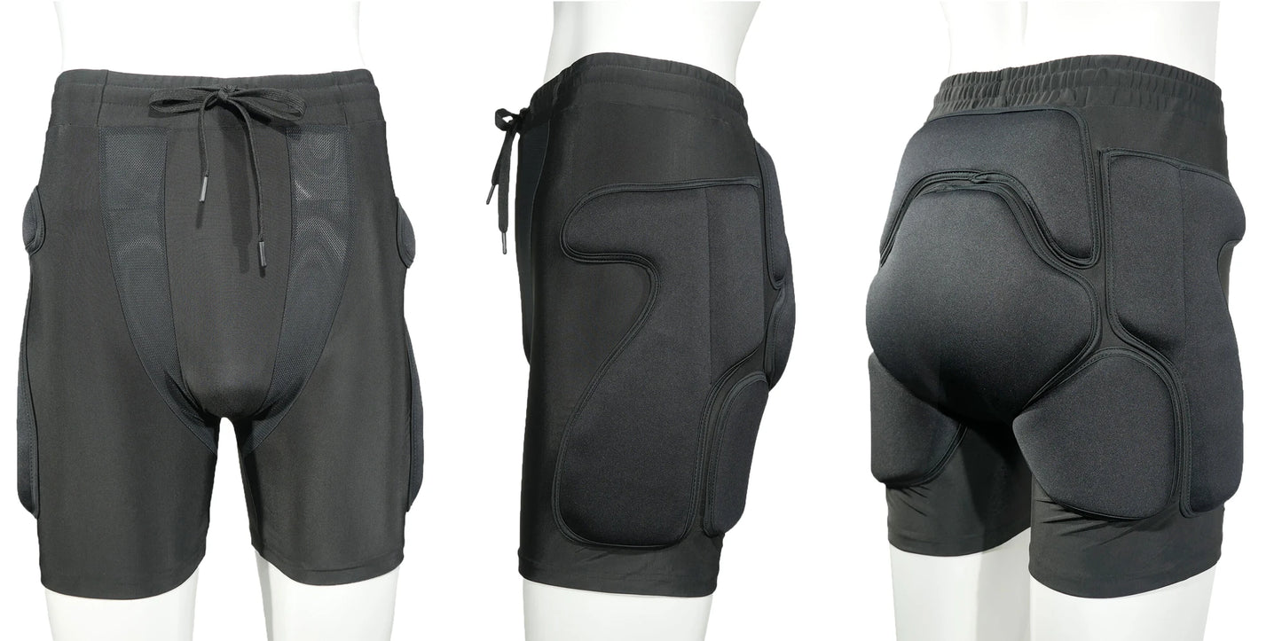 AVIVOR Protective Padded Shorts for Snowboarding, Skating & Skiing – Full Hip, Butt & Tailbone Protection