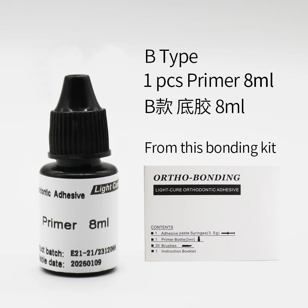 Orthodontic Bonding Adhesive Light Cure Primer – 8ml/10ml Bottle for Dental Use