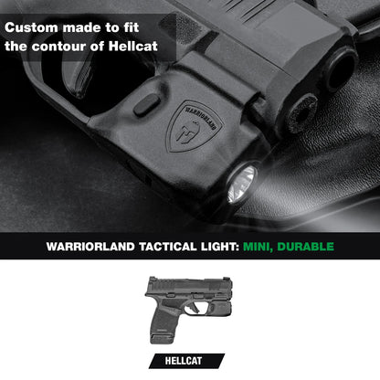 Mini Gun Light for Springfield Hellcat – 150 Lumen Compact Handgun Flashlight for Concealed Carry SL1