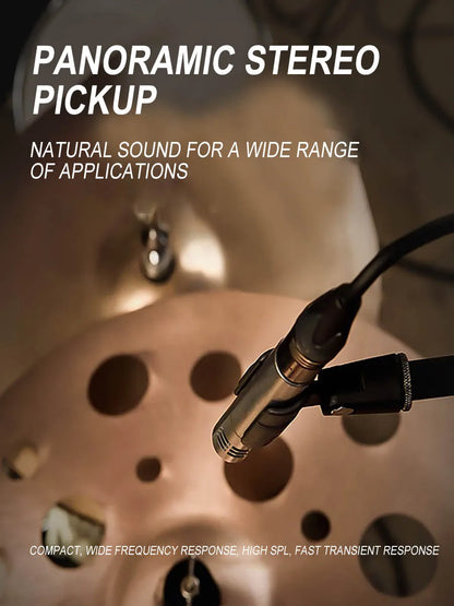 E608 Kick Drum Microphone 7-Piece Kit - For Bass, Snare, Toms, Cymbals, Studio & Live Performance Recording