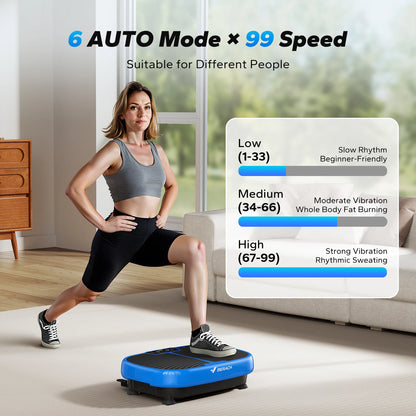 MERACH EMS Vibration Plate – Fitness Machine for Fat Burning, Weight Loss, Pain Relief & Lymphatic Drainage
