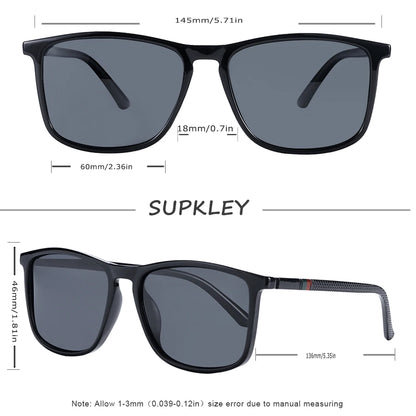 SUPKLEY Polarized Sports Sunglasses for Men & Women – UVA & UVB Protection Comfortable Eyewear