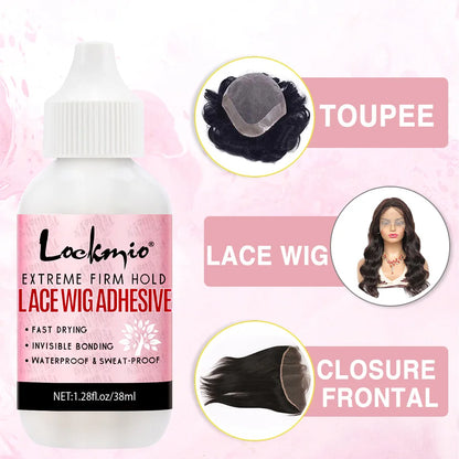 Waterproof Wig Glue Adhesive Kit - Lace Front Toupee Bonding Glue & Remover for Beginners