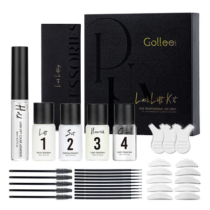 Gollee Eyelash Lifting Perm Kit – Original Lash Lift Set for 4-6 Weeks Retention, Eyelash Curler & Treatment Makeup Set