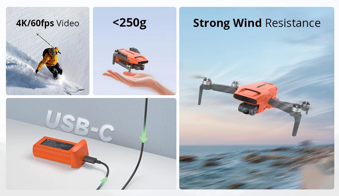 FIMI MINI 3 Drone 4K 60fps AI Smart Tracking – 9km Range 3-Axis Gimbal Ultralight 249g Mini Pro Drone