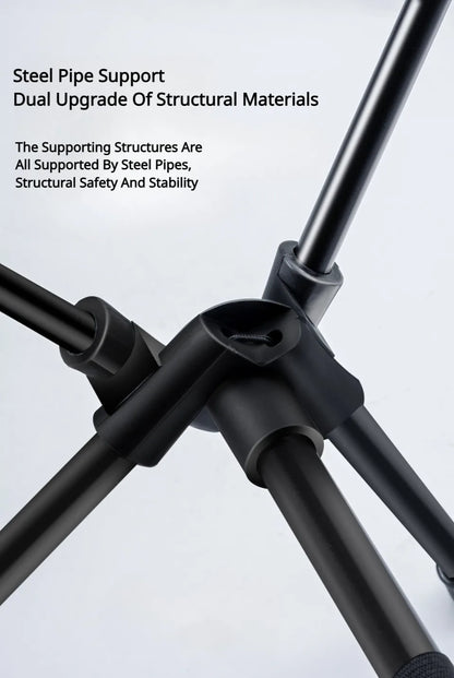 Outdoor Camping Portable Folding Moon Chair – Leisure Fishing & Beach Chair, Thick Steel Pipe, 100KG Capacity