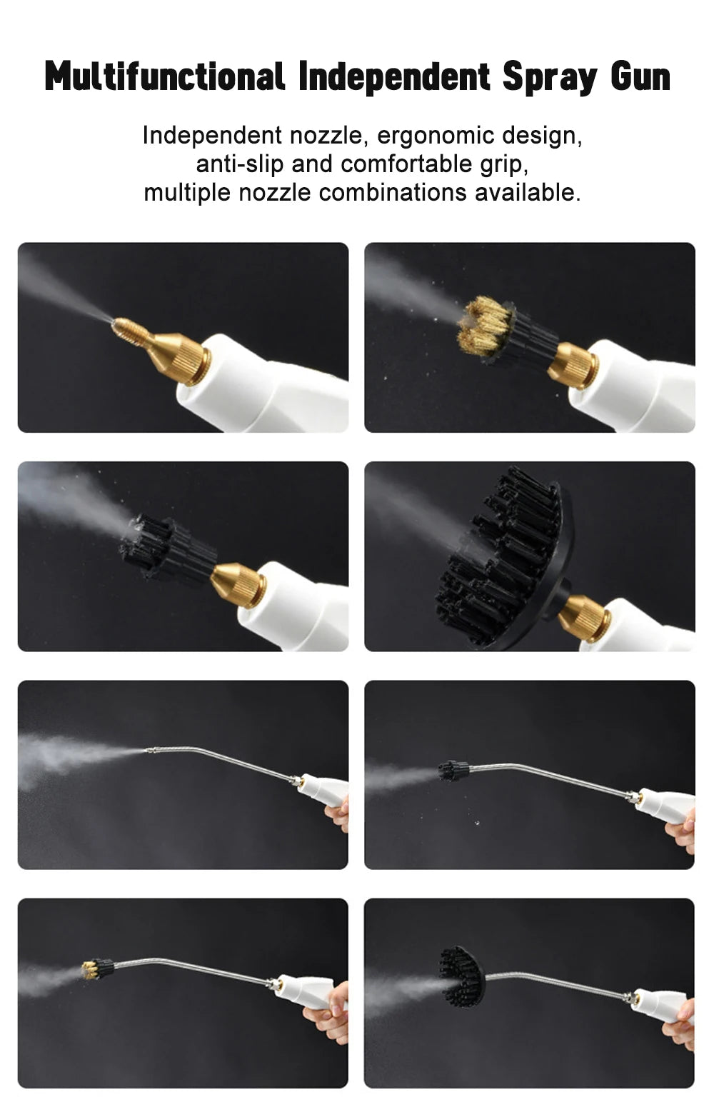 2500W High Pressure Steam Cleaner – Intelligent Household Cleaner for Air Conditioner, Kitchen, Car & Floors