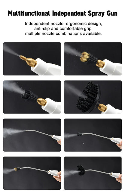 2500W High Pressure Steam Cleaner – Intelligent Household Cleaner for Air Conditioner, Kitchen, Car & Floors