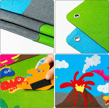 Montessori Felt Board Story Set – Outer Space Learning Activities, Preschool Educational Toy & Party Decoration