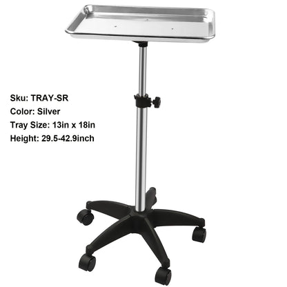 360° Rotating Beauty Salon Cart with Wheels – Adjustable Height Organizer & Ultimate Salon Utility Trolley