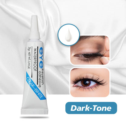 Strong False Eyelash Lash Glue — 7g Waterproof Adhesive for Makeup Tools, Dark or Clear Options