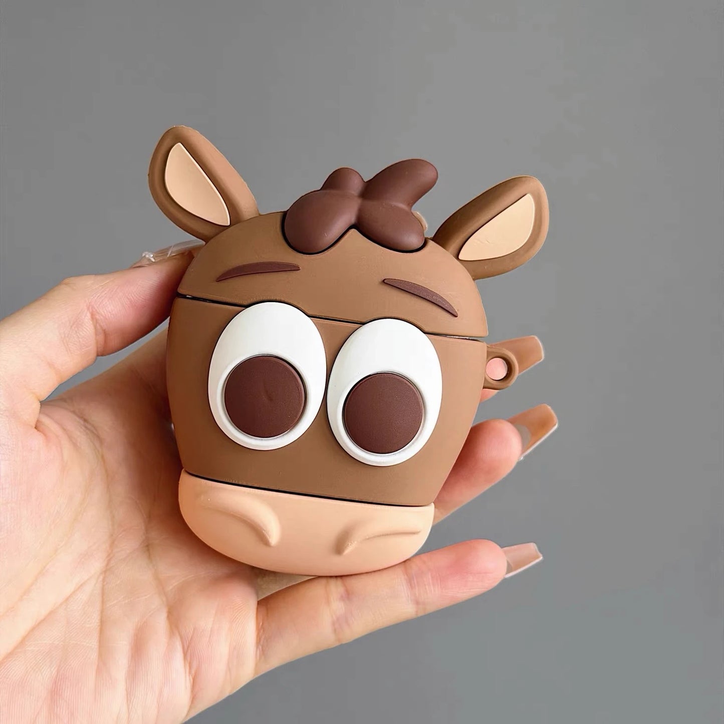 Kawaii Cartoon AirPods Case - Silicone Shockproof Cover with Charm for AirPods 4, Pro 3 & Pro 2