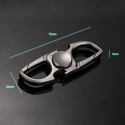 Finger Spinner Fidget Toy - Stress Relief Hand Spinner Keychain with Bottle Opener