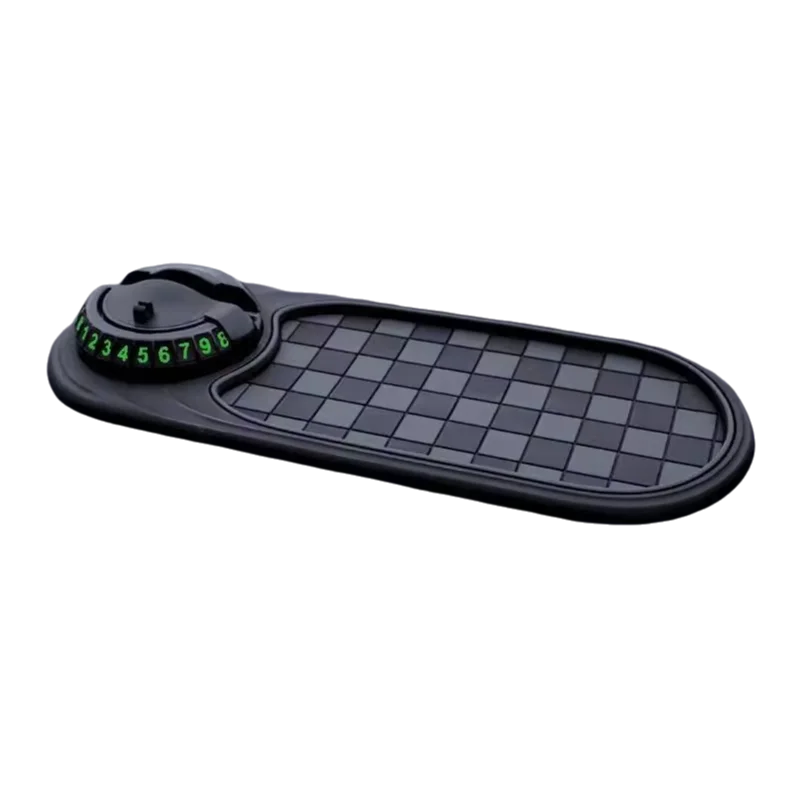 SEAMETAL 2-in-1 Car Dashboard Mat - Anti-Slip Phone Holder with 360° Rotating Mount and Adhesive Grip for Smartphones