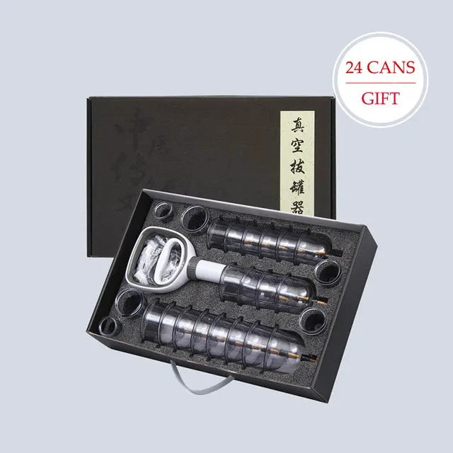 Cupping Therapy Set — Vacuum Suction Cups for Massage, Anti-Cellulite & Physiotherapy Body Treatment