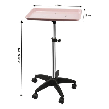 360° Rotating Beauty Salon Cart with Wheels – Adjustable Height Organizer & Ultimate Salon Utility Trolley