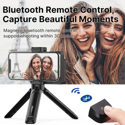 Ulanzi CapGrip II Handheld Smartphone Selfie Booster - Hand Grip with Bluetooth Remote Control Shutter for iPhone and Android Phones