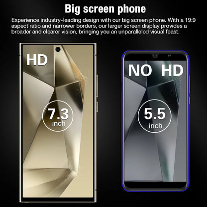 2026 HOT S26 Ultra Smartphone — 7.3" HD Global Edition, Dual SIM, 7800mAh Battery & Facial Recognition Function