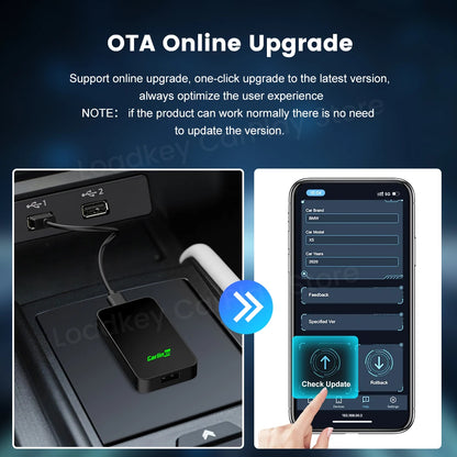 CarlinKit 5.0 & 4.0 Wireless CarPlay & Android Auto Adapter — Waze, Music, Spotify for Audi, Golf, Peugeot, Mazda, KIA, Mercedes, MG