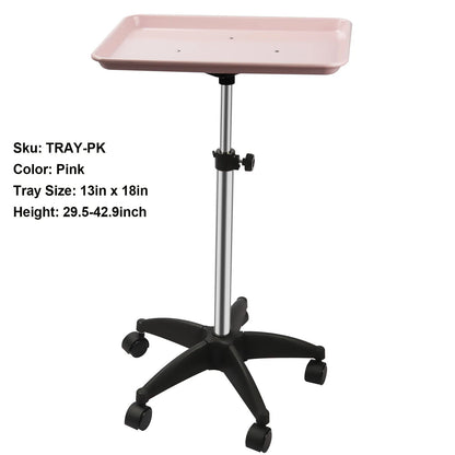 360° Rotating Beauty Salon Cart with Wheels – Adjustable Height Organizer & Ultimate Salon Utility Trolley