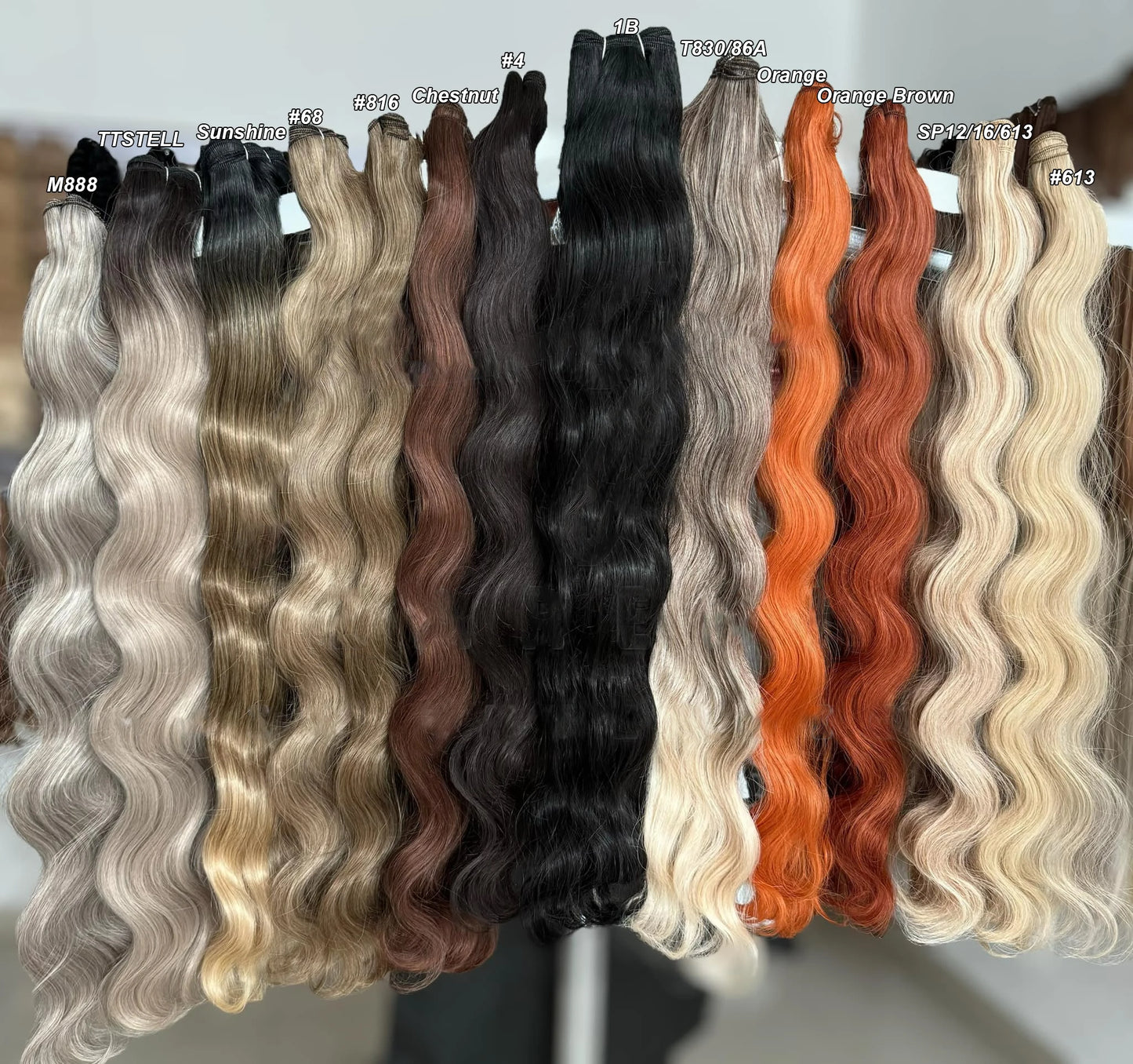 Highlight Gold Bio Body Wave Hair Weave Bundles – 26"/30" Synthetic High Temperature Soft, Natural Human-Like Fiber Hair Extensions