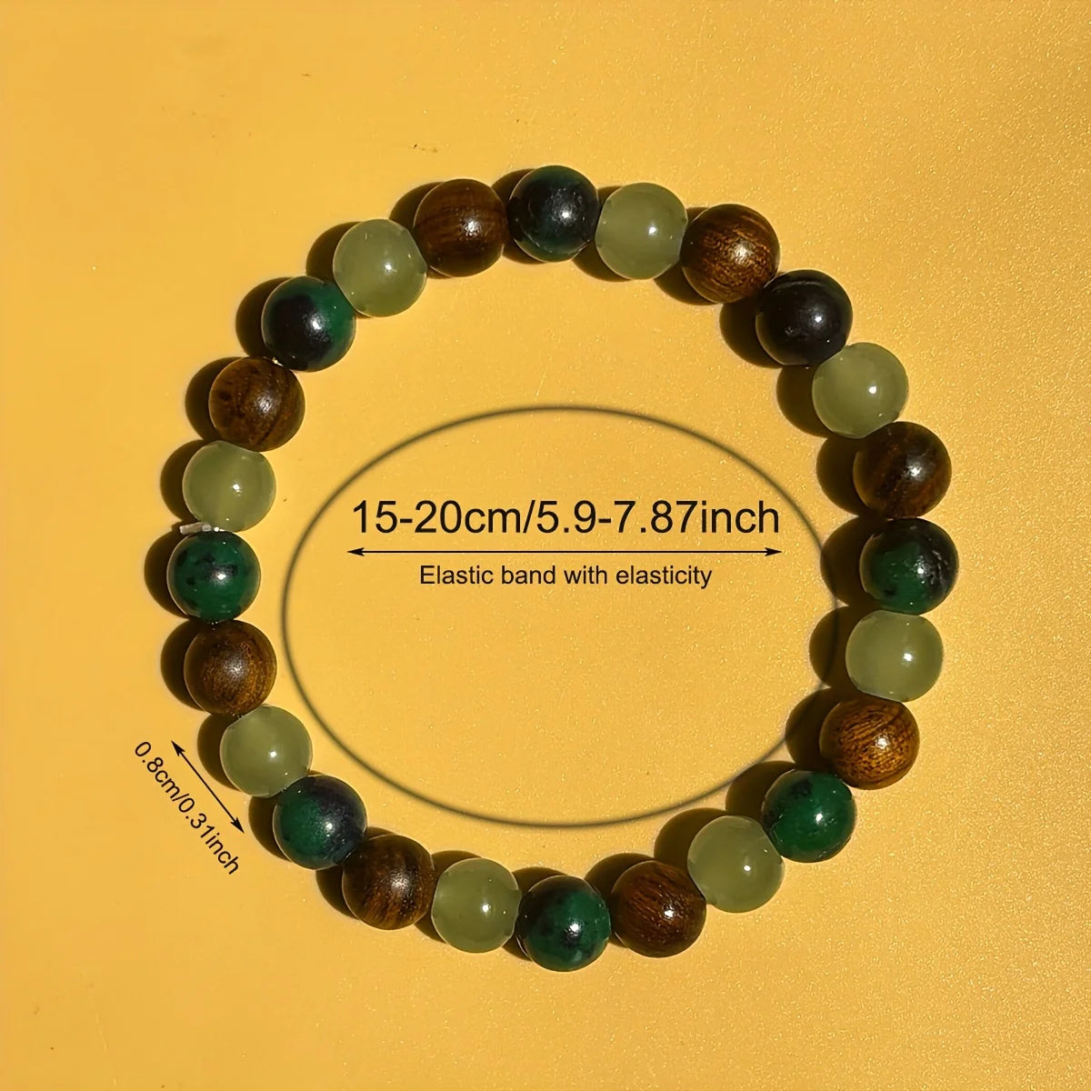 Attract Wealth & Prosperity Bracelet | Natural Stone & Wooden Beads Handmade Jewelry for Men & Women