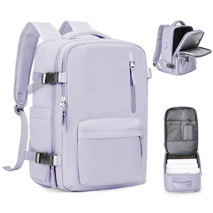 Women's Cabin Travel Backpack - Large Capacity, Water-Resistant Laptop Bag 45x36x20 cm, Fits EasyJet and Ryanair Carry-On Dimensions
