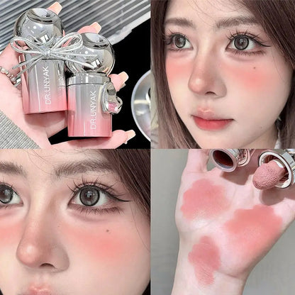 Velvet Liquid Blush - Matte Sponge Applicator for Natural Long-Lasting Cheek Color & Contour